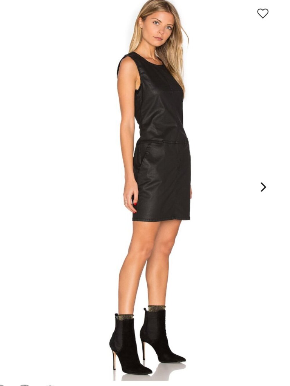 Current/Elliott Vestido The Shift Dress in Black